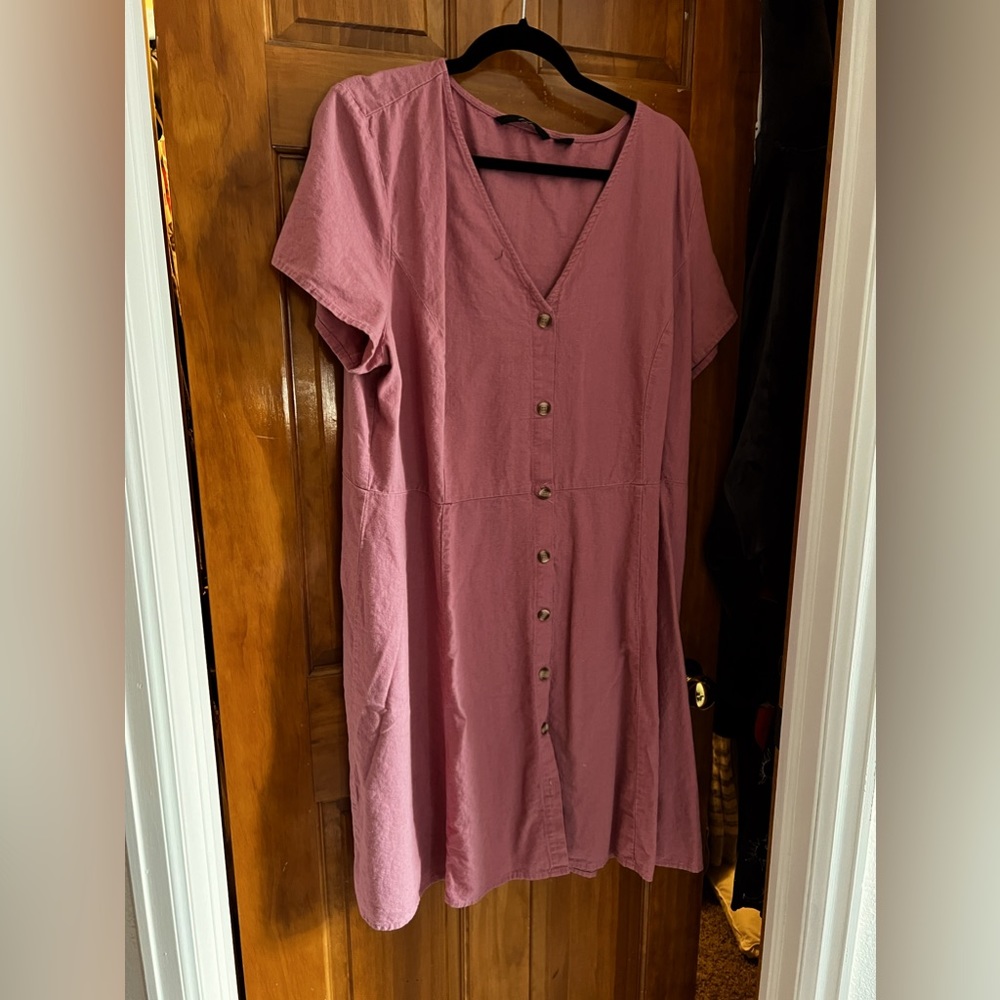 Stitch Fix brand dress pink linen